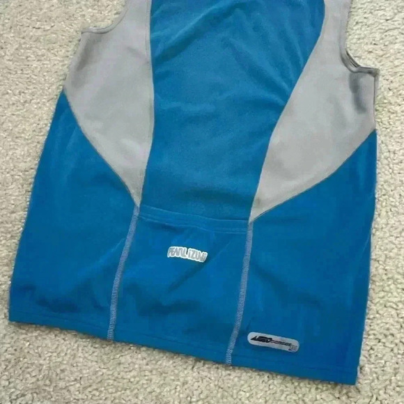 Pearl Izumi Jersey Sleeveless Shirt 1/4 Zip Size Medium Blue Cycling Biking 1803 - Picture 12 of 13